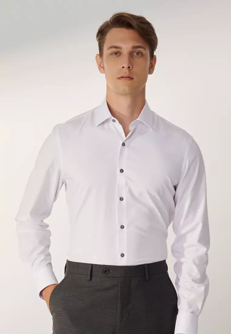 SST&C 白色紋理標準版襯衫